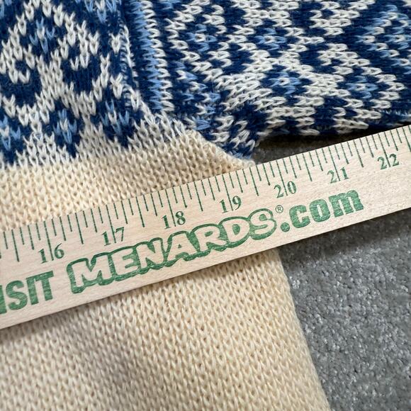 Vintage Nordstrikk Norwegian Fair Isle Sweater Nordic Cardigan Pure New Wool S/M - Picture 13 of 15